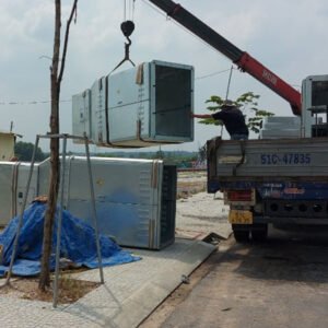 Bộ trụ thép đỡ máy biến áp tích hợp RMU 2 ngăn