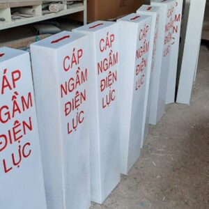 Trụ Cảnh Báo Cáp Ngầm Bằng Nhựa Composite