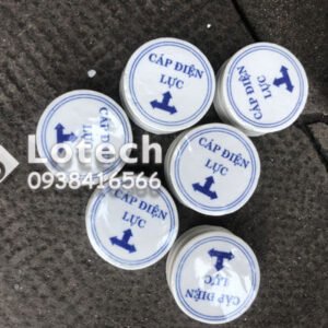 Mốc Sứ Báo Hiệu Cáp Ngầm 3 Mũi Tên