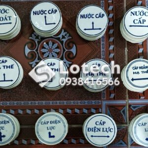 Mốc Sứ Cảnh Báo Cáp Ngầm - Nước Ngầm - Tiếp Địa