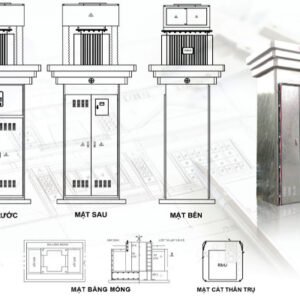 Bản Vẽ Trụ Thép Đỡ MBA 100kVA - 800kVA