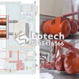 Thay Sứ Bushing Ngăn Cáp Tủ Trung Thế VCB Primary