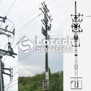 Bản Vẽ Bộ Dao Cắt Tụ Bù Trung Thế - Hình Ảnh Lắp Đặt Thực Tế