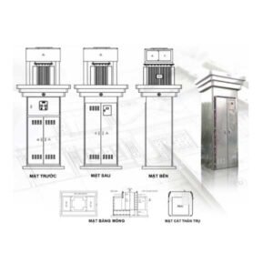 Bản Vẽ Trụ Thép Đỡ MBA 100kVA – 800kVA