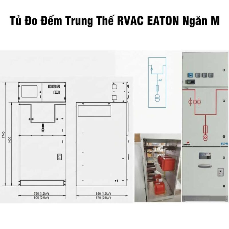 Tủ Đo Đếm Trung Thế RVAC EATON Cooper Ngăn M