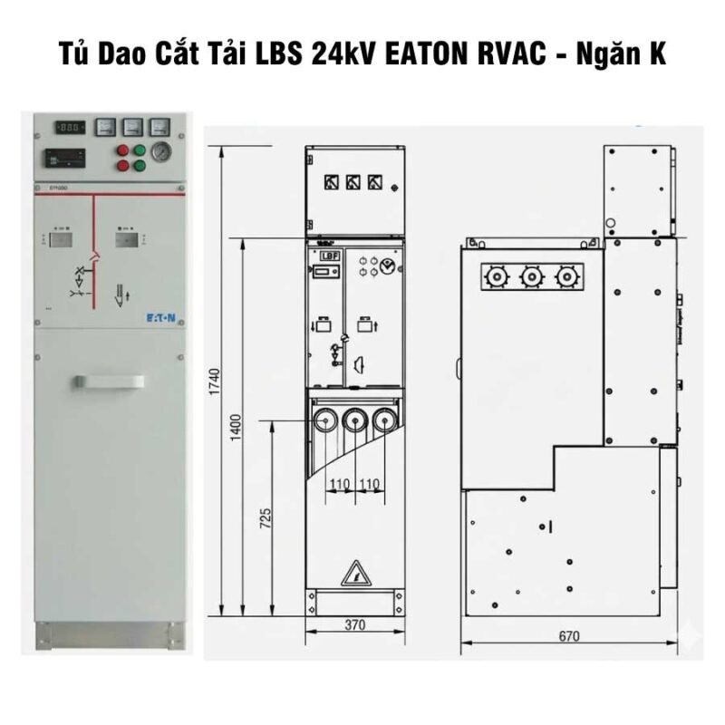 Tủ Trung Thế EATON RVAC 24kV – Ngăn K (LBS)